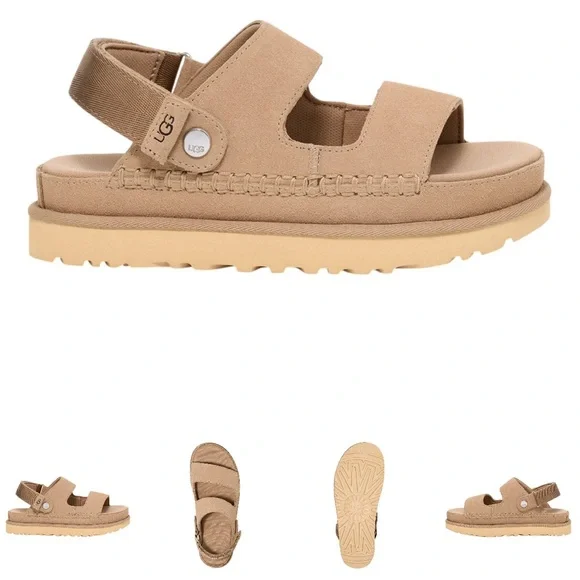 UGG Goldenstar Glide Sandals in Tan - Picture 10 of 10